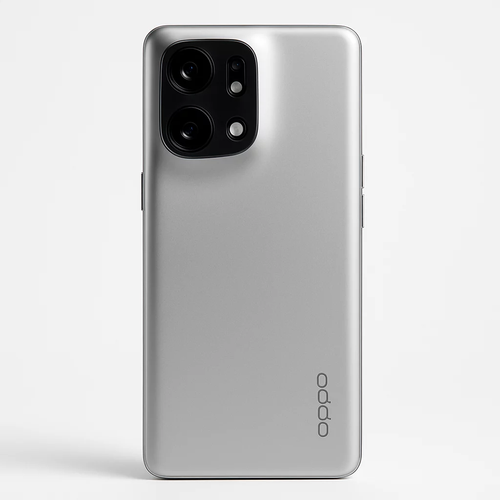 NÉO[2/5] OPPO Find X9 Pro - Vue arrière en studio montrant le bloc photo et la finition du smartphone, sur fond blanc neutre, sans inventer la disposition des capteurs ni les coloris.